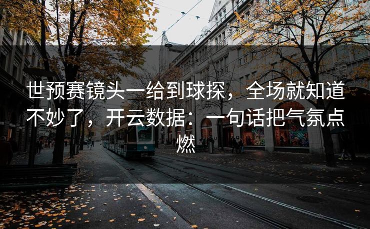 世预赛镜头一给到球探，全场就知道不妙了，开云数据：一句话把气氛点燃